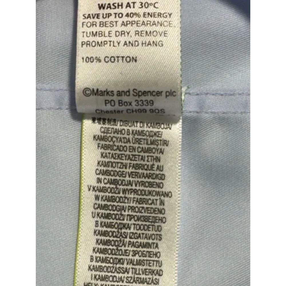 Marks & Spencer Men's Pastel button down Dress Shirt Bundle, Light Pink Blue